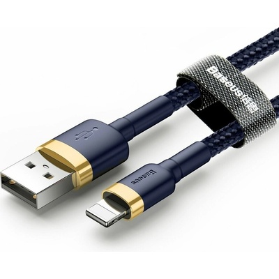 Baseus CALKLF-CV3 Cafule Odolný nylonový USB / Lightning QC3.0 1,5A, 2m, modrý