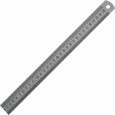 Gimex polotuhé pravítko 1000 x 30 x 1 Inox 214,185