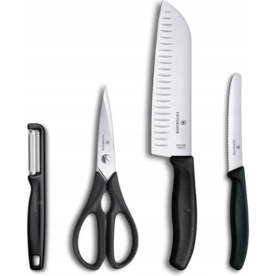 Victorinox sada kuchynských nožov 4-dielna čierna 6.7133