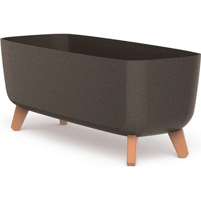 Prosperplast Květináč GRACIA CASE ECO WOOD kávový 39 cm
