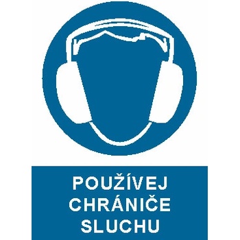 Používej chrániče sluchu | Plast, A4