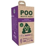 M-Pets POO BIO Dog Waste Bags Lavender 120bags 100% биоразградими пликчета, 8 ролки х 15 торбички, бели с аромат на лавандула