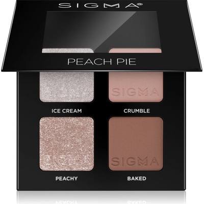 SIGMA Quad палитра сенки за очи цвят Peach Pie 4 гр