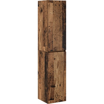 vidaXL Стенно Баня Кабинет Старо дърво 33 x 34, 5 x 160 см (890520)