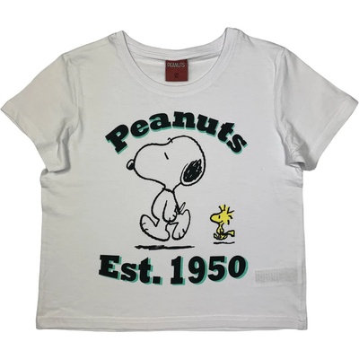 EPlus Тениска за момиче - Snoopy бяла Размер - деца: 152