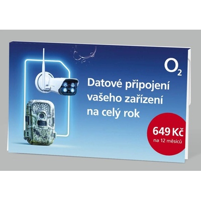 O2 datová SIM karta 15GB PŘEDPLACENÁ