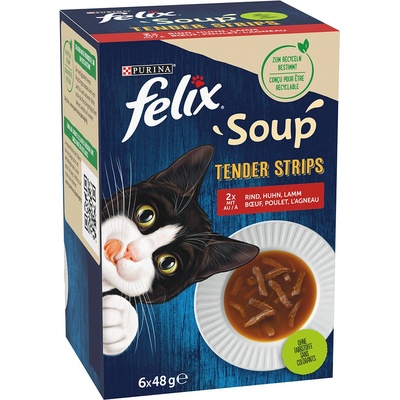 FELIX Soup Lahodný výber s treskou, s tuniakom, s platesou 36 x 48 g