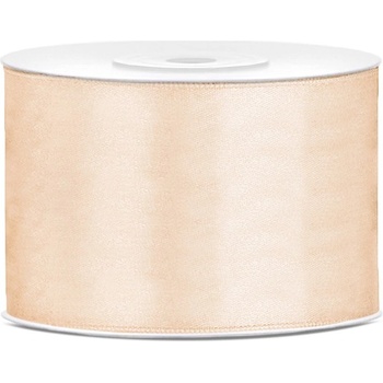 Party Deco Сатенена панделка, кремава, 50 мм/25 м