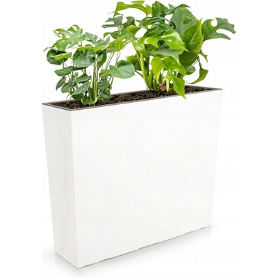 Botle Květináč 58 x 18 x 50 cm plast bílý