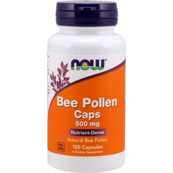 NOW Bee Pollen, 500 mg, 100 капсули, Now
