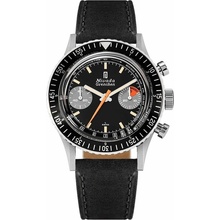 Nivada Grenchen Chronomaster Orange Boy SL Inter. Bezel - Manual - Black leather