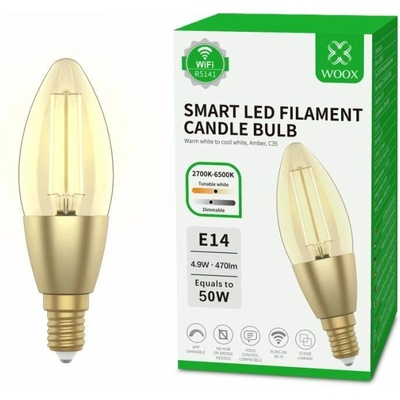 Woox R5141, WiFi Smart Bulb E14, C37, 470 lm R5141