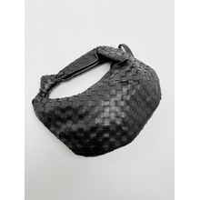 Voga Móda Čierna prepletená crossbody VERONA Čierna