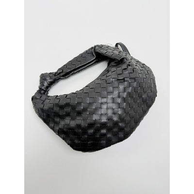 Voga Móda Čierna prepletená crossbody VERONA Čierna