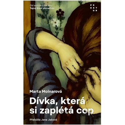 Dívka, která si zaplétá cop