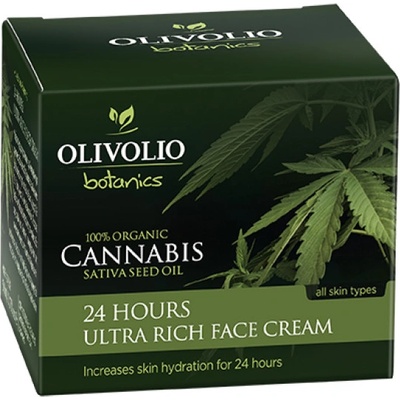 Olivolio Botanics Cannabis Oil CBD 24 Hours Ultra Rich Face Cream 50 ml