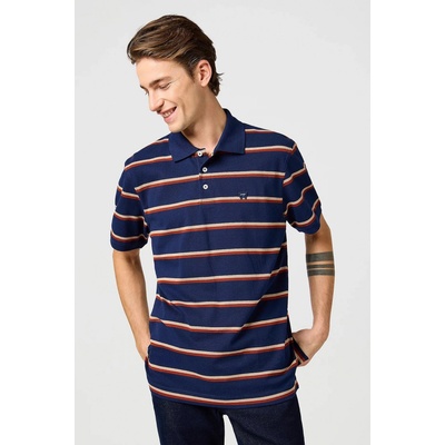Wrangler Stripe Polo Shirt 112362724 modré