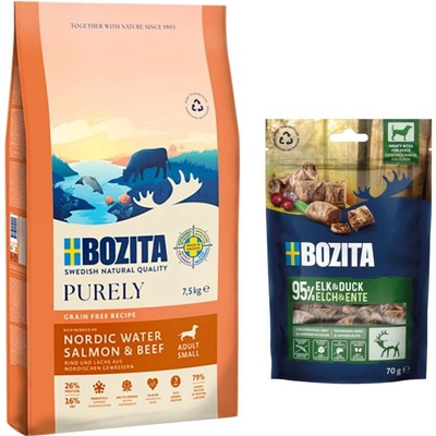Bozita Purely Adult Grain Free Small Salmon & Beef 7,5 kg
