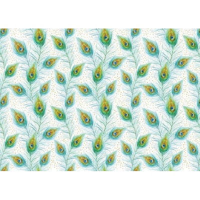 Balicí papír 50x70 cm Artebene Peacock Feather