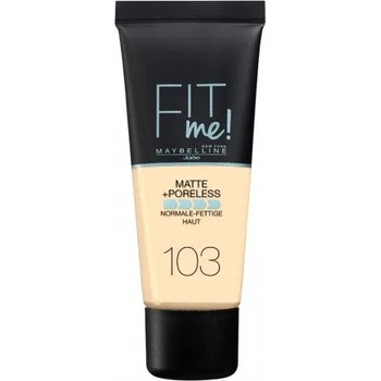 Image 1 of Maybelline Fit Me Matte + Poreless Foundation - Фон дьо тен с матиращ ефект за нормална към мазна кожа