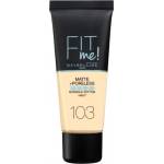 Maybelline Fit Me Matte + Poreless Foundation - Фон дьо тен с матиращ ефект за нормална към мазна кожа