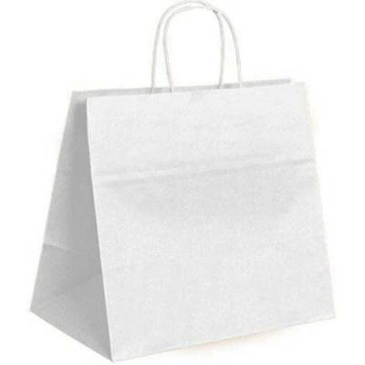 Papírová taška bílá Takeaway Twister 260x170x250 mm s krouceným uchem