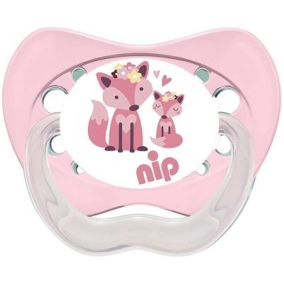 NIP Латексова залъгалка NIP - Family, Лисица, 0-6 м, розова (34000821310117)