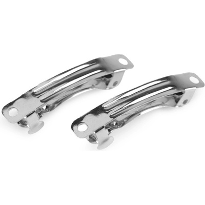 Francouzská sponka 6x40 mm polotovar - platina (4 ks)