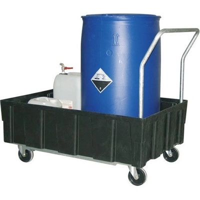 Záchytná vana plastová mobilní, bez roštu