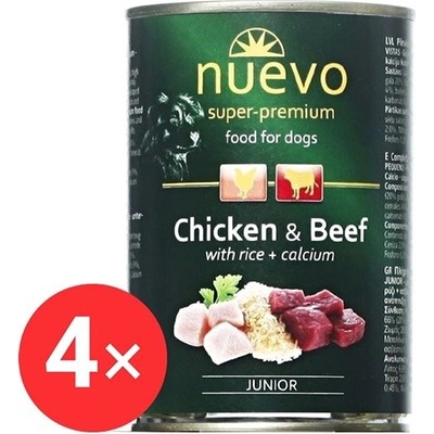 Nuevo junior kuracia a hovädzia 4 x 800 g