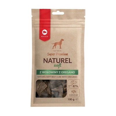 MACED Super Premium Naturel Soft pochúťka pre psov z hovädzieho mäsa s oreganom 100 g
