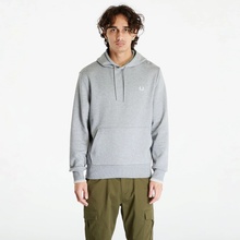 FRED PERRY Tipped Hooded Sweatshirt Steel Marl