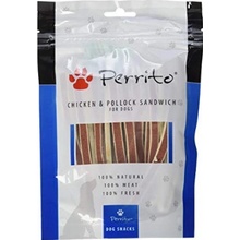 Perrito Dog Chicken & Pollock Sandwich, Stripes 100 g