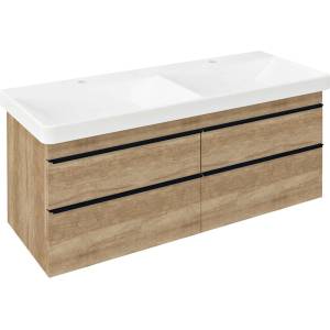 SAPHO Sitia - Шкаф за умивалник 116x50x44 см, 4 чекмеджета, дъб Алабама SI120-2222 (SI120-2222)