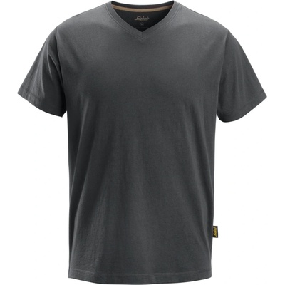 Snickers Workwear tričko V-Neck tmavě šedé