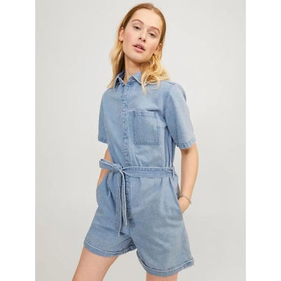 Jack & jones Isla Denim JJXX short sleeve romper - Blue (Light Blue Denim)