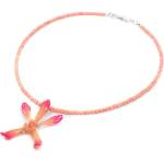 Dannyra Колие от корали и естествена орхидея Dannyra Jewels