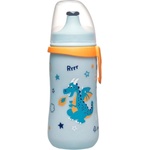 Nip Бебешко шише с клапа NIP - Kids cup, за момчета, 330 ml (4000821350519) - ozone