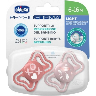 Chicco Cumlík Physio Light 2 ks ružová