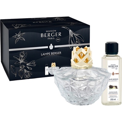 Maison Berger Paris sada katalytická lampa Kali transparentní a náplň Vanilla Magnificence Velkolepá vanilka 250 ml – Zbozi.Blesk.cz
