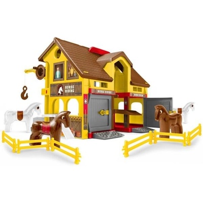 Play House Ranč s koňmi plast kôň 4ks v krabici 59x39x15cm