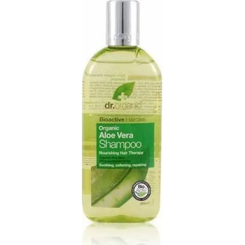 Dr. Organic Овлажняващ шампоан с алое , Dr. Organic Aloe Vera Shampoo 265ml