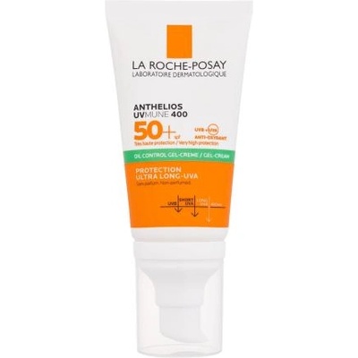 La Roche-Posay Anthelios UVMUNE 400 Oil Control Gel-Cream SPF50+ No Parfum неароматизиран матиращ слънцезащитен крем за лице 50 ml унисекс