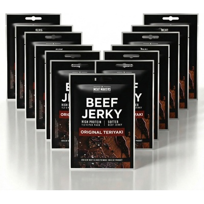 Meat Makers Jerky teriyaki beef 15 x 25 g