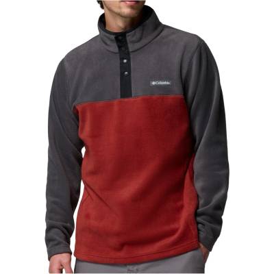 Columbia Мъжки поларен пуловер Columbia Steens Mountain Half Snap II Fleece jumper - Red Oxide / Shark (005-5321-1012)