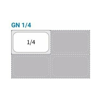 Nerezové viečko s tesnením GN 1/4 100032342