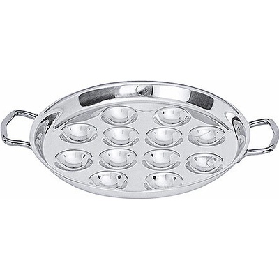CONTACTO Talíř z nerezové oceli na 12 šneků průměr 185 mm 6885/012
