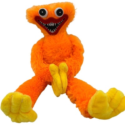Rainbow Plyšový Huggy Wuggy (Poppy Playtime) 35 cm - oranžový