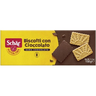 SCHÄR Biscotti con Cioccolato Polomáčené sušenky bez lepku 150 g