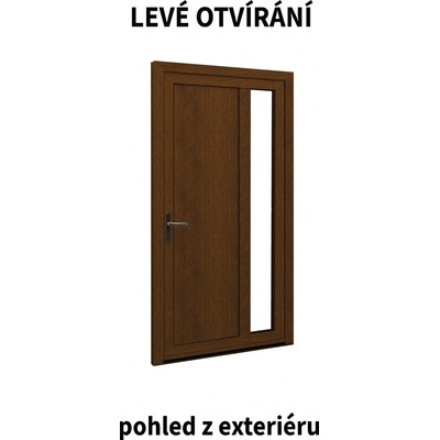 ALUPLAST ořech/bílé 12 Levé 85 x 200 – Zbozi.Blesk.cz